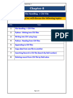 Data File Handling Working With CSV Files