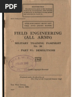 Demolitions - Field Engineering - Military Training Pamphlet 30 (1945)