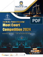 BROCHURE 2nd Dr. KL THAKRAL MEMORIAL MOOT COURT COMPETITION