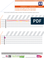 Travaux - L33 - Bordeaux - Bergerac - Sarlat Les Samedis Du 23 Juillet Au 27 Août 2022 R2