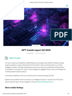 Kaspersky Report On APT Trends in Q2 2024