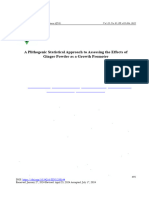 A Plithogenic Statistical Approach To Assessing The Effects of Ginger Powder As A Growth Promoter