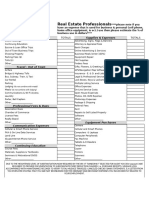 Realestate Expense Worksheet