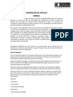 Separador de Agua Del Filtro de Combustible - Serie de Turbinas Racor #900FH10