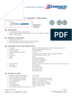 Instalacioni Kabl SFTP Cat 7 1000MHz 4x2xAWG-23 LS0H Plavi