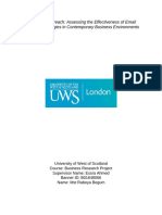 MBA Optimizing Outreach Assessing The Effectiveness of Email Marketing Strategies in Contemporary Busi