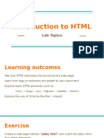 HTML LAB Topics