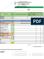 Individual Evaluation Sheet Non General Services SG 1 9