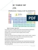 Periodic Table of Elements