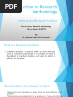 MNS3173 - Chapter 3 - Defining Research Problem