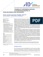 Connection of Spectral Pattern of Carbohydrate Molecular Structure to Alteration of Nutritional Properties of Coffee Byproducts After FermentationAnimal Bioscience