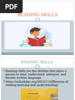 Session 10 READING SKILLS