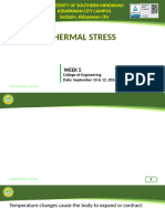 Thermal Stress Week 5