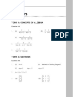 Answers: Topic 1: Concepts of Algebra