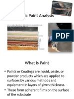 Forensic Paint Analysis