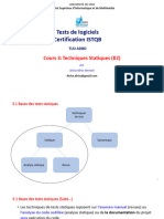 Tests de Logiciels Certification ISTQB: Cours 3: Techniques Statiques (K2)