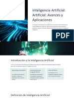 Inteligencia Artificial Avances y Aplicaciones