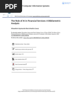 The Role of AI in Financial Services A Bibliometric Analysis