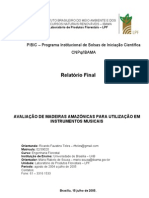 (Luthieria) Avaliação de Madeiras Amazônicas para Utilização em Instrumentos Musicais