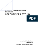 HISTORIA DE LAS IDEAS POLITICAS Y ECONOMICAS Reporte de Lectura