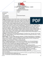 K L Deemed To Be University Department of Computer Science and Engineering-Honors - KLHYD Course Handout 2022-2023, Even Sem