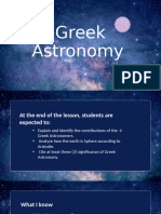 1 Greek Astronomy