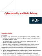 Cybersecurity and Dataprivacy