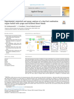 Experimental, Numerical and Exergy Analyses of A Dual Fuel Combustion Engine Fuelled With Syngas and Biodiesel - Diesel Blends