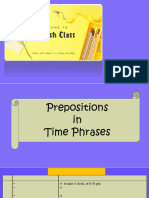 ETP (Prepositions in Time) + Key