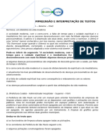 Exercícios - Compreensão e Interpretação - 10 questões