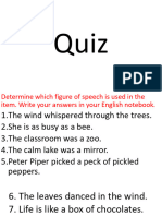 Figures of Speech Quiz 1