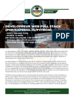 Developpeur Web Full Stack Agora 2024-2025