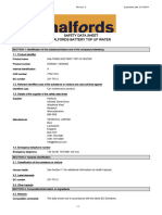 Battery Top Up Water_Safety Data Sheet