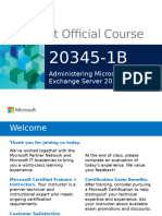 Microsoft Official Course: Administering Microsoft Exchange Server 2016/2019