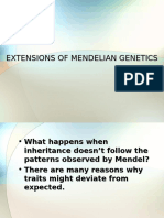 Extensions of Mendelian Genetics