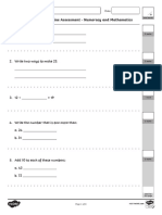 Cfe N 226 First Level p3 Maths Baseline Assessment Test - Ver - 3