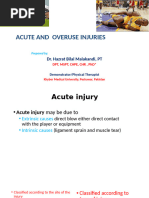 Acute and Overuse Injuries Unlock