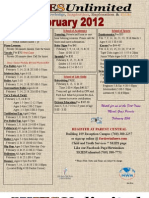 February 2012 - Class Schedule