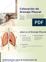 Colocacion de Drenaje Pleural