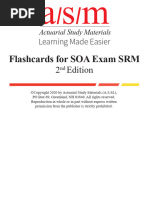 SOA Exam SRM - ASM Learning Flashcards