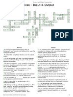 Devices - Input & Output - Crossword Labs