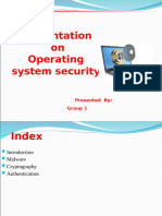 Presentationon Operating System Security