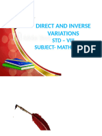 Class-8 Maths Direct & Inverse Variation Ppt (1)