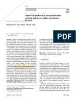 Experimental and numerical mechanical characterisation of additively manufactured polymeric lattice structures under uniaxial tensile load