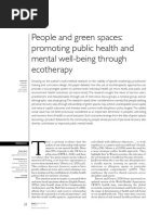 People and Green Spaces: Promoting Public Health and Mental Well-Being Through Ecotherapy