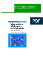 Where can buy Magnetism Molecules to Materials Models and Experiments 1. Auflage Edition Joel S. Miller ebook with cheap price