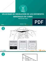 Velocidad de Disolucion de Los Diferentes Minerales de Cobre - Olivera Taquia