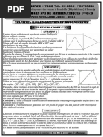 TD E+Angles Orientés - Trigonométrie