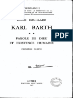 Karl Barth Parole de Dieu Et Existence Humaine (Henri Bouillard) (Z-Library)