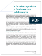 Tallerde Padres, Técnicas de Crianza Positiva